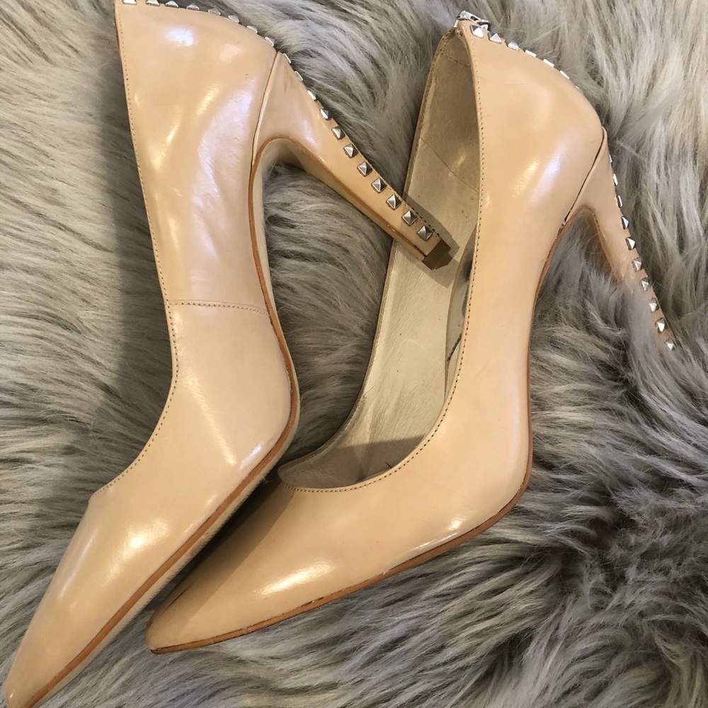 MK nude studd heels